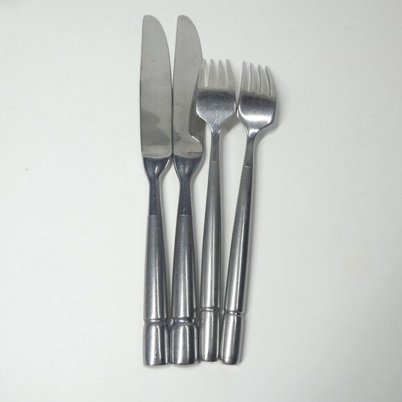 Oneida Dalton Stainless Flatware Lot 4pc Knives Forks - Picture 6 of 7